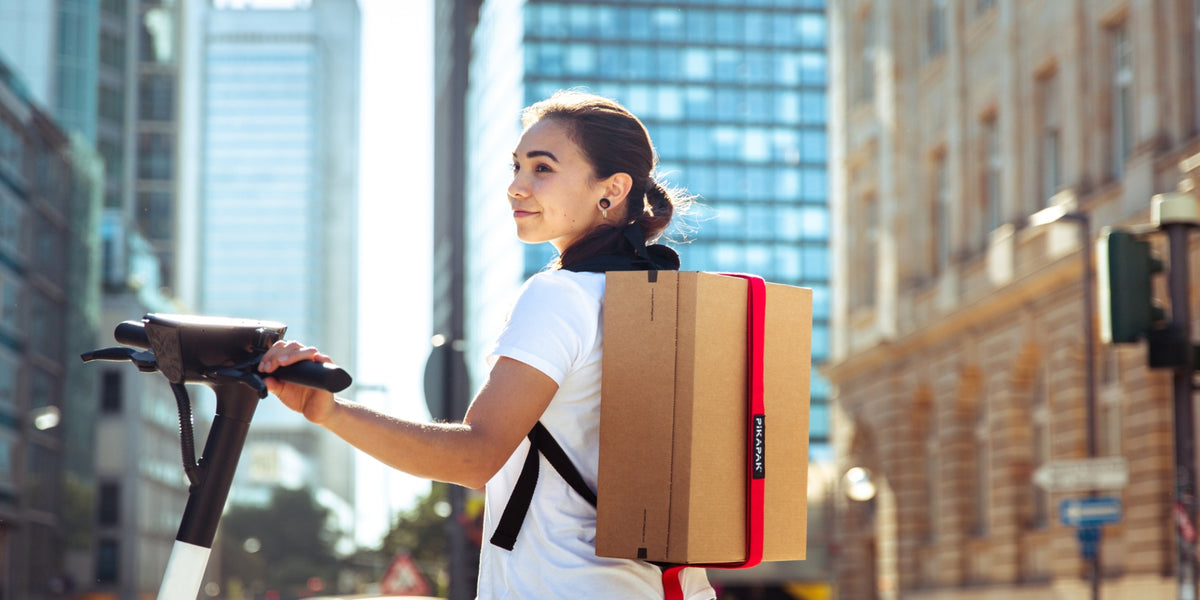 PIKAPAK | The first parcel backpack - transport parcels easily!